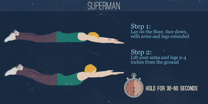 Avoiding Back Pain - The Superman Exercise