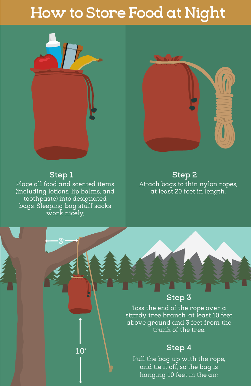 Store Food When Camping - Leave No Trace
