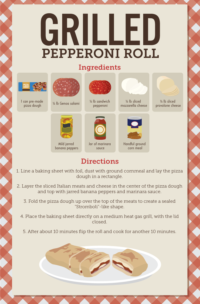 Grilled Pepperoni Roll