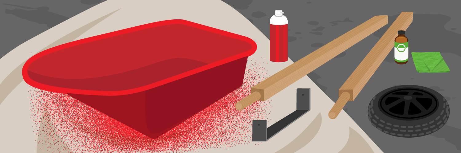 How to Restore an Old Wheelbarrow