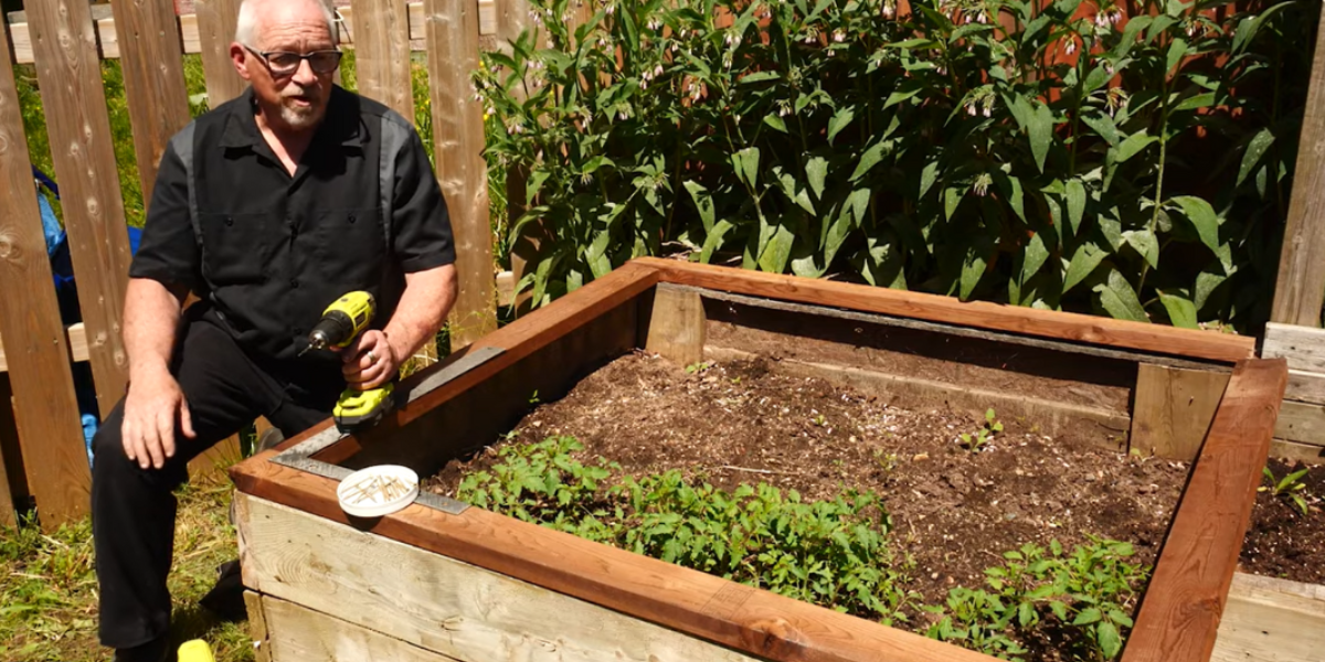 Picture of a garden bed base frame