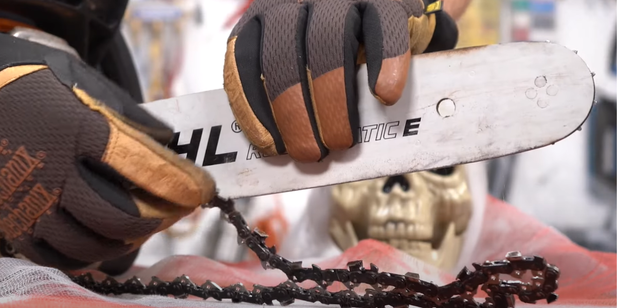 Halloween Chainsaw Prep: Remove the Chain