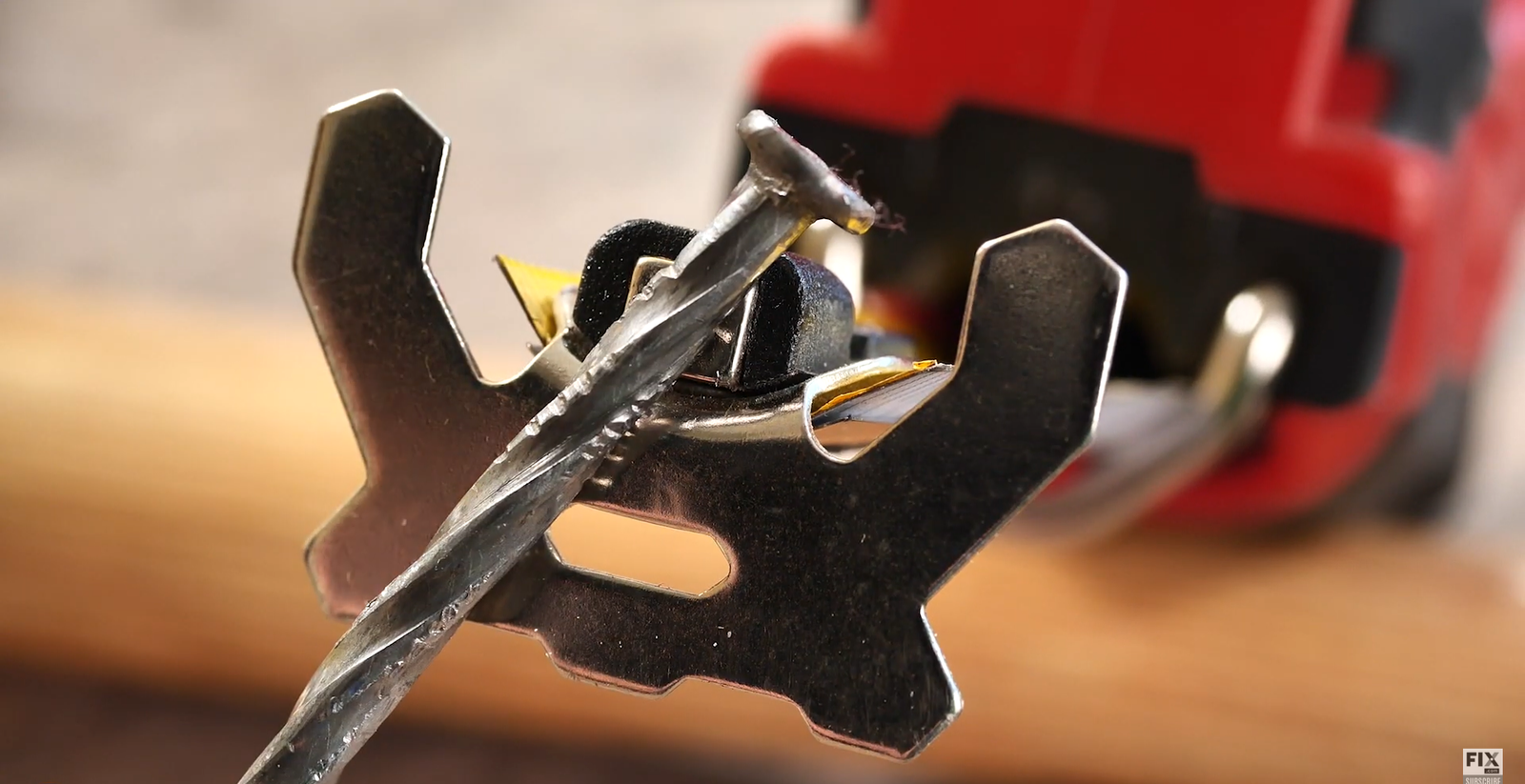 Picking up a Metal Nail with a Magnetic Tape Measure
