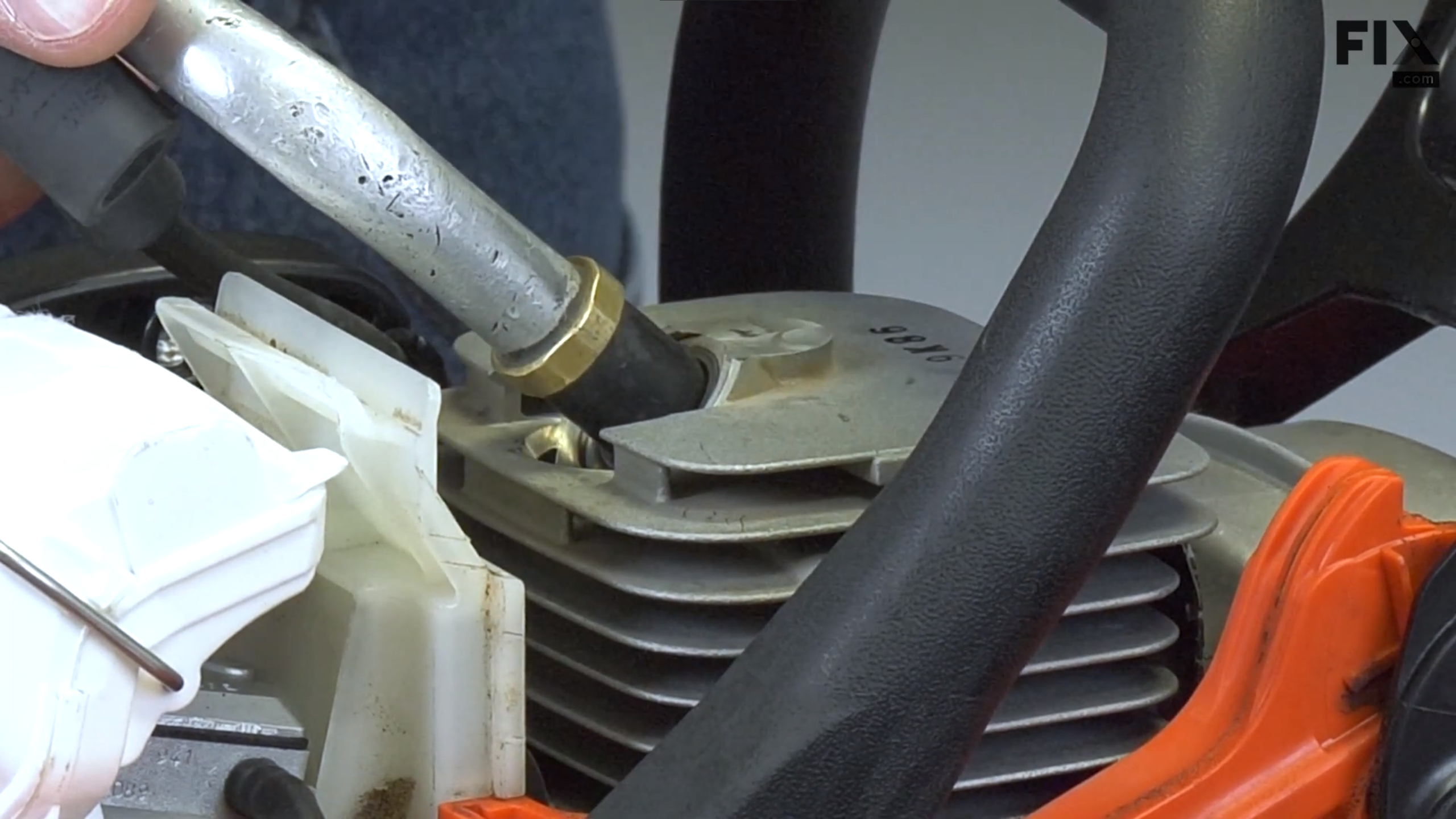 With compressed air, you can blow the excess fuel out of the engine to give the chainsaw engine a chance to start.