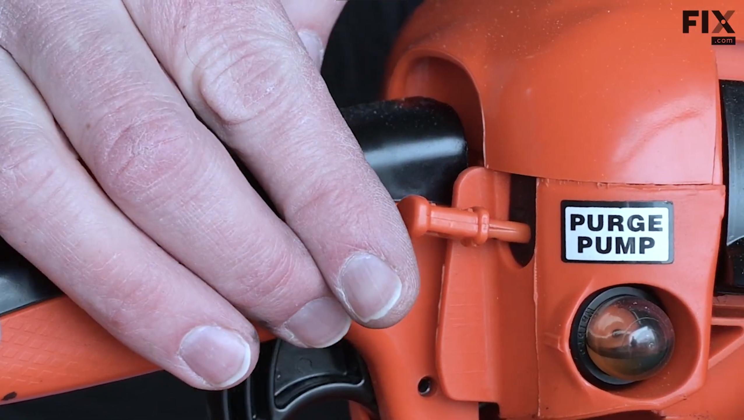 Make sure that you open the choke after initially starting the chainsaw, to allow more air into the engine when it starts.