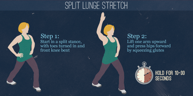 Avoiding Back Pain - The Split Lunge Stretch