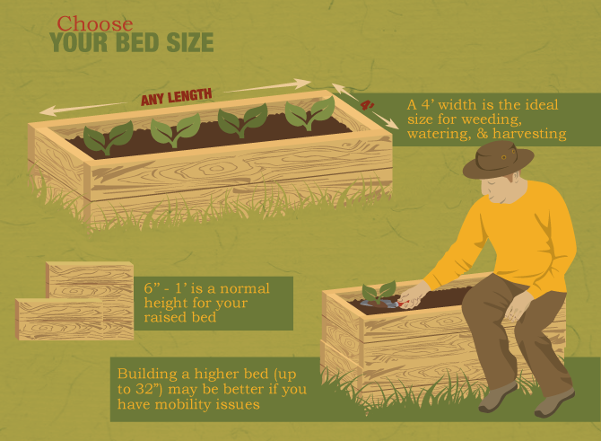 Building Raised Gardening Beds, Ideal Raised Garden Bed Size