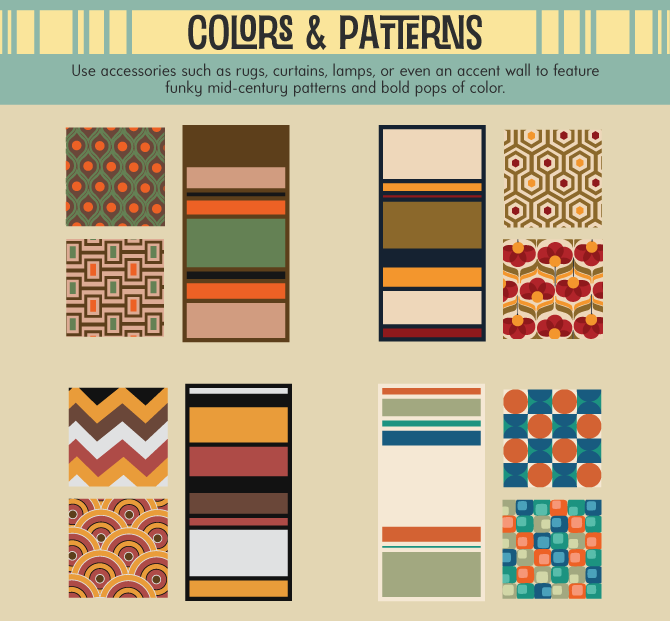 Mid-Century Colors and Patterns