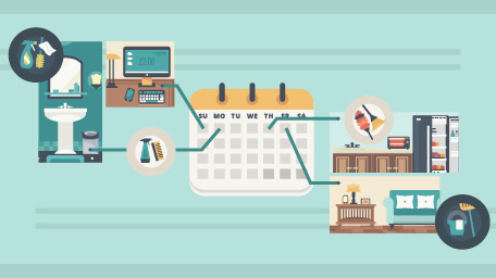 Hassle-Free Weekly Cleaning Schedule