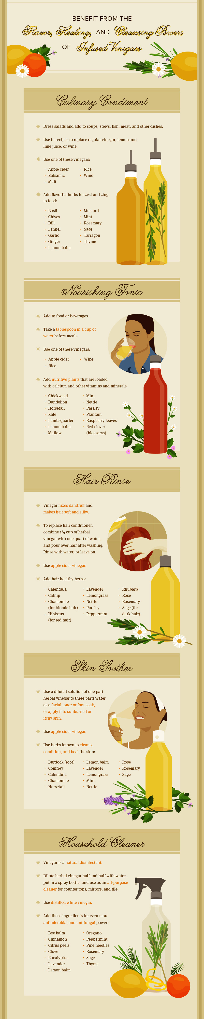 Herb Infused Vinegar: How They Benefit and Heal