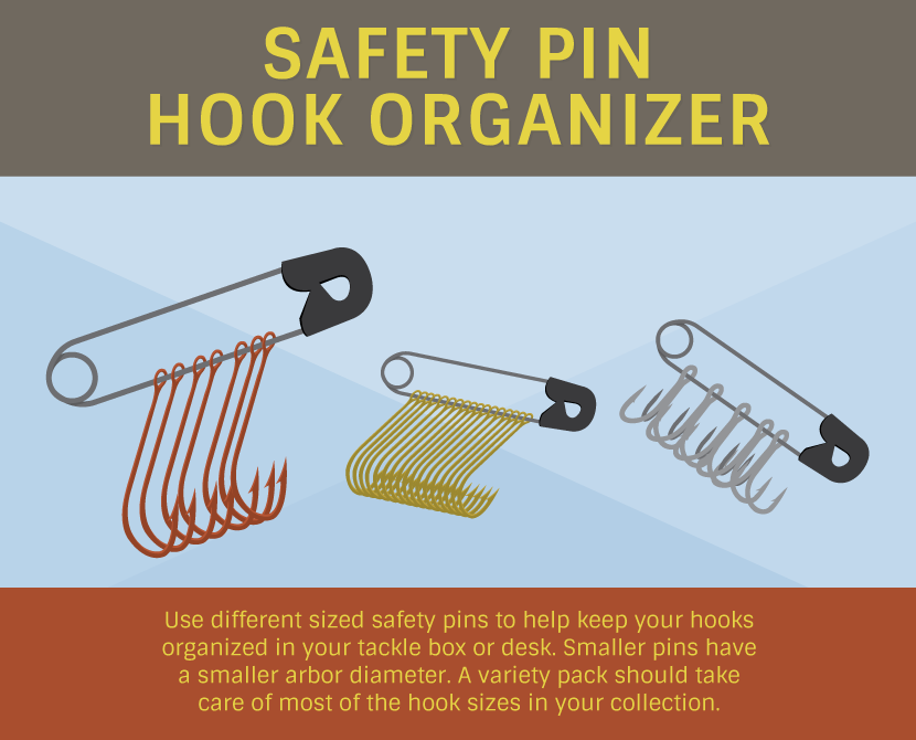 Safety Pin Hook Organizer