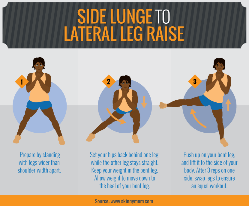 Side Lunge to Lateral Leg Rarise