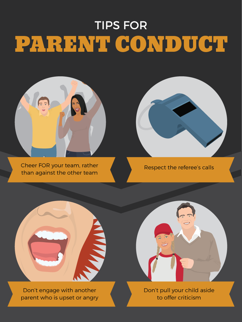 Tips For Parent Conduct at Sports Games - How to be a Great Team Parent