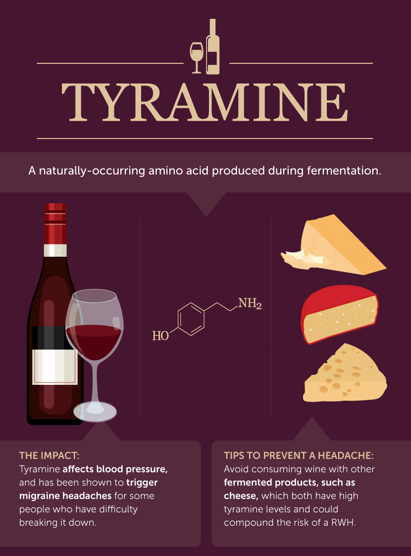 How Tyramine Contributes to Red Wine Headaches - What Causes Red Wine Headaches?