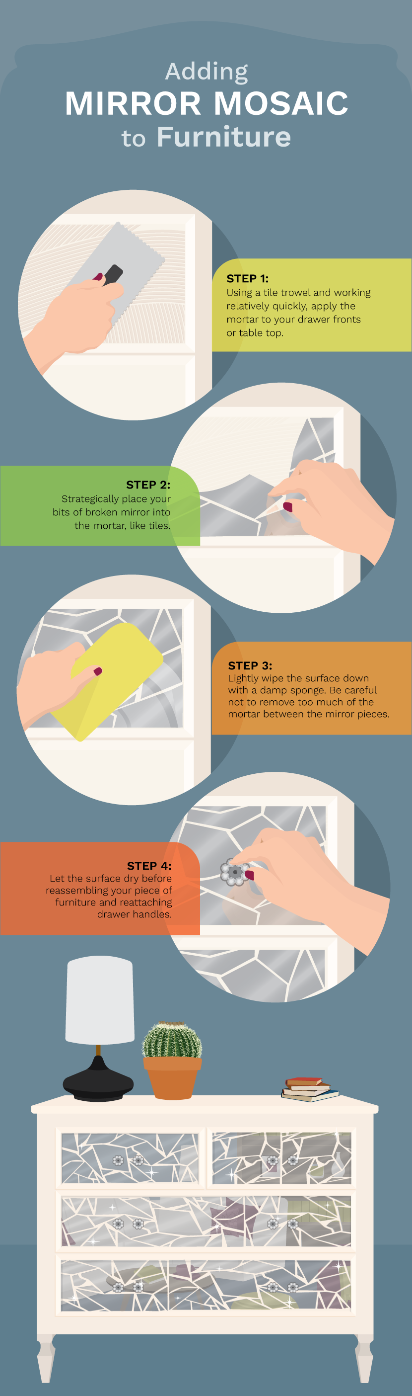 How To Fix Broken Mirror Decorate Using Mirror or Glass Mosaics | Fix.com