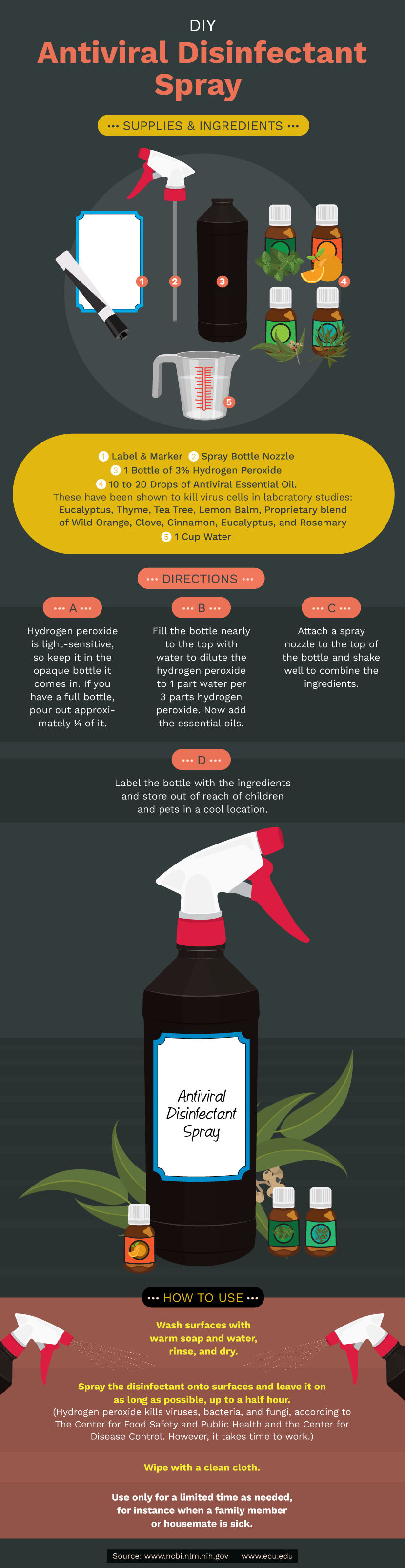 DIY Antiviral Disinfectant Spray - How to Beat Flu Season