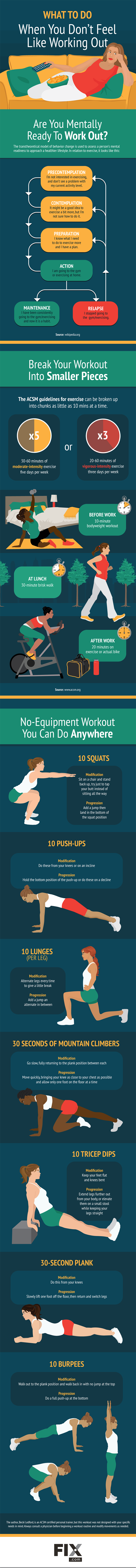 What To Do When You Don’t Feel Like Working Out