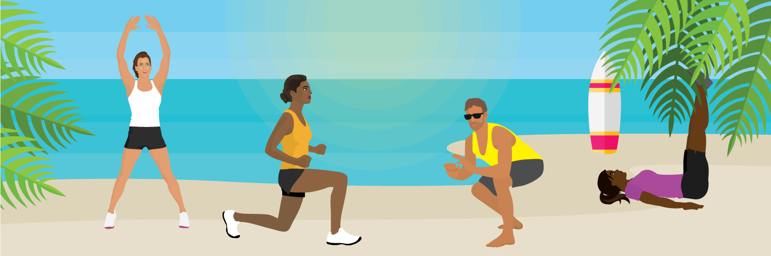 Staying Fit on a Tropical Vacation