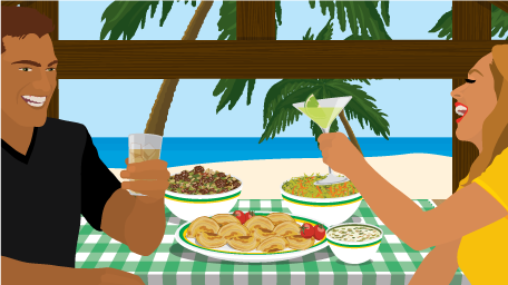 Fried Dumplings With Jamaican Fillings