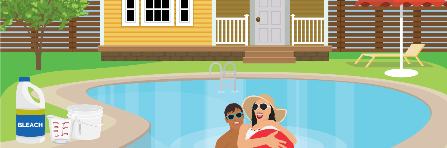 Using Bleach to Maintain a Crystal-Clear Swimming Pool