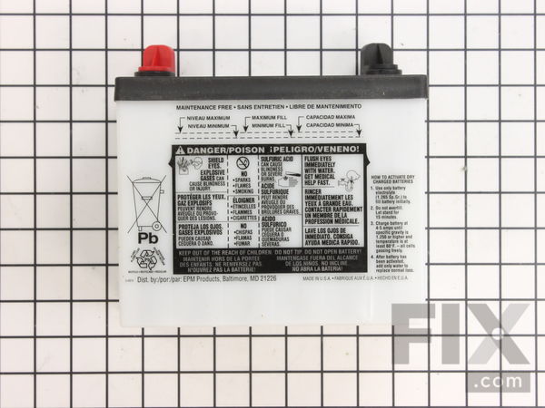 10000804-1-M-Snapper-7060753YP-Battery (Ships w/o Acid)
