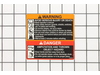 Decal, Warning/Danger Walk-Behind Mower – Part Number: 7100984YP
