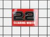 Label-snow Auger H – Part Number: 777D16056