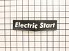 Electric Start Label – Part Number: 940617021