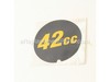 Starter Cover Labels: - 45 cc – Part Number: 940635045
