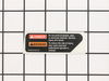 Wand Warning Label – Part Number: 940654083