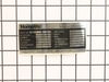 Data Label – Part Number: 940678207