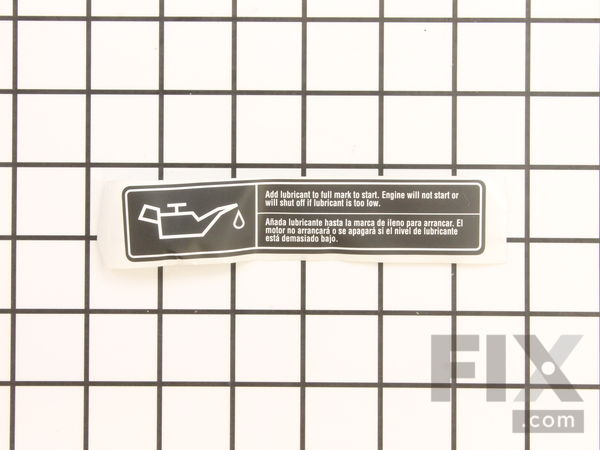 10032965-1-M-Homelite-940708006-Engine Lubricant Label