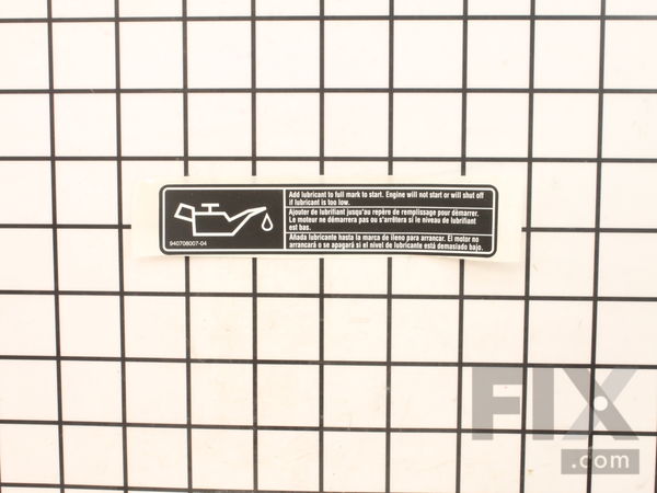 10032966-1-M-Homelite-940708007-Lubricant Warning Label
