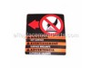 Hot Muffler Label – Part Number: 940778003