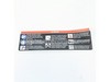 Danger Label – Part Number: 940894001