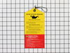Fuel Hangtag Label – Part Number: 940971068