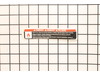 Ul Warning Label – Part Number: 940974007