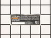 Data Label – Part Number: 941588016