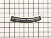 No Bump Label – Part Number: 941648002