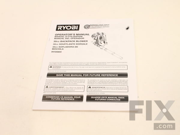 10037900-1-M-Ryobi-988000274-Operator's Manual