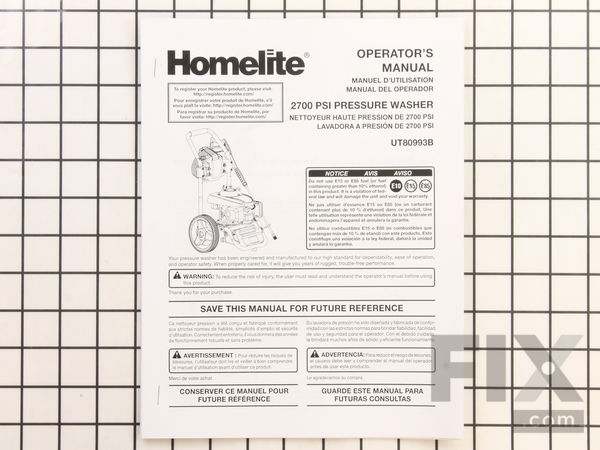 10038053-1-M-Homelite-990000135-Operator'S Manual