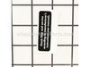 Label, Air Filter Service – Part Number: A200772