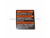 Label Hot Surface Tr – Part Number: N008806