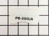 Label, Echo Pb-250Ln – Part Number: X547002230