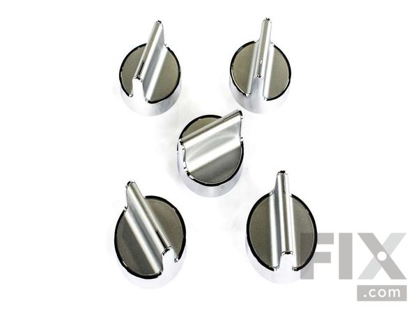 10057067-1-M-Whirlpool-W10698166-Control Knob Kit - Silve