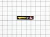 Disc Directional Label – Part Number: 080900062902