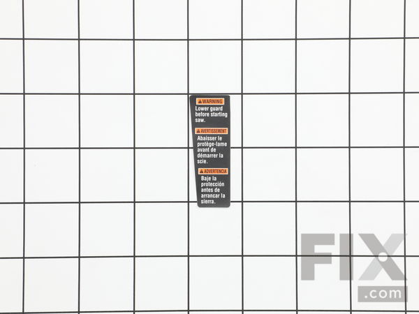 10077121-1-M-Ryobi-089037007909-Blade Guard Warning Label (rig