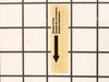 Feed Direction Label – Part Number: 120006223040