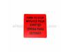 Switch Cover Label Tri-lingual – Part Number: 664105001