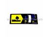 Planing Depth Label – Part Number: 866005033